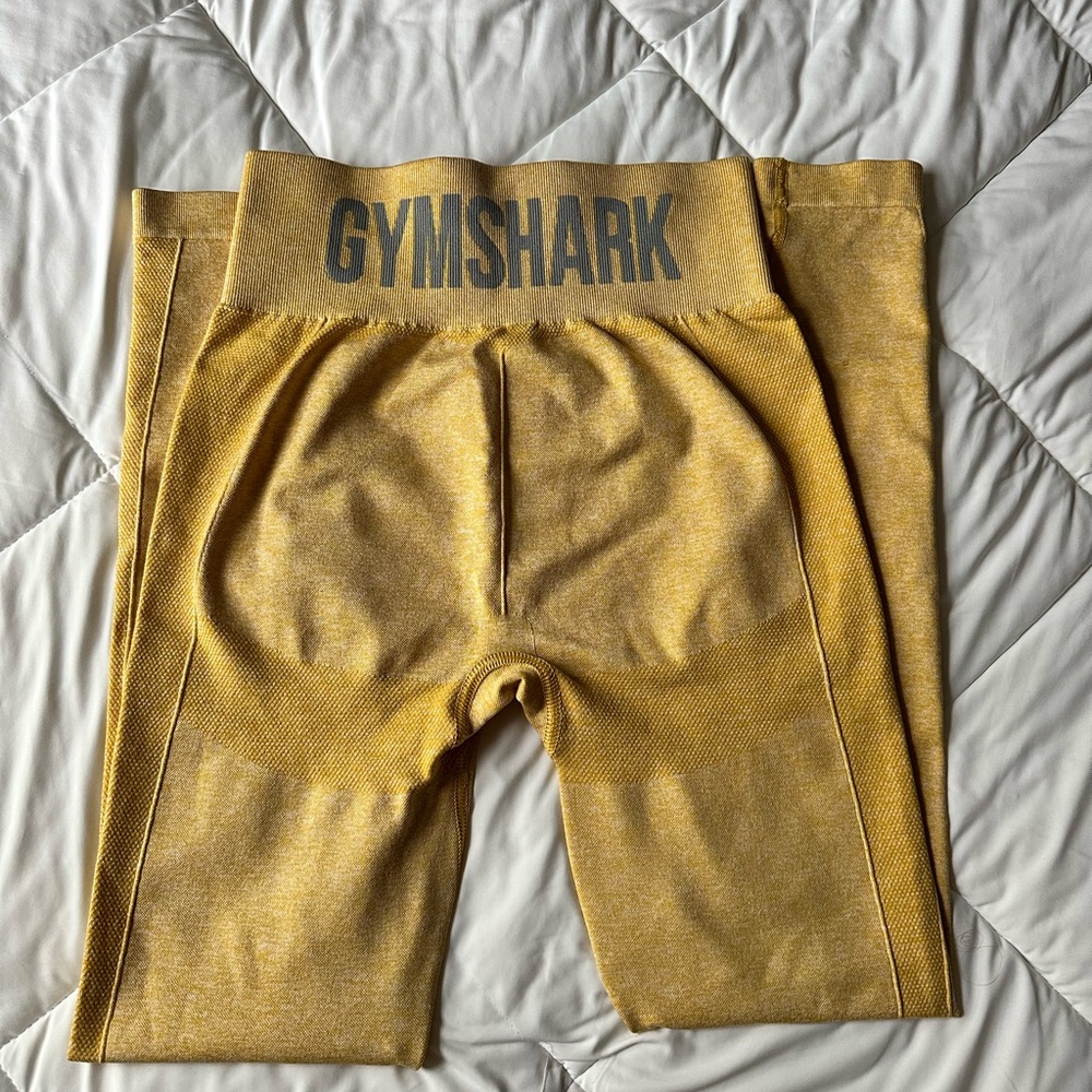 Yellow Gymshark Flex Leggings